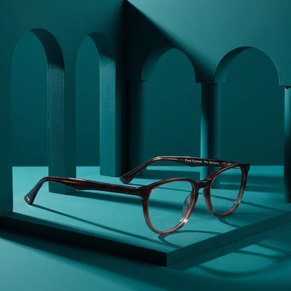 Fiore 7046 round acetate reading glasses, gradient brown frame · ReFramed, photo 46 of 79