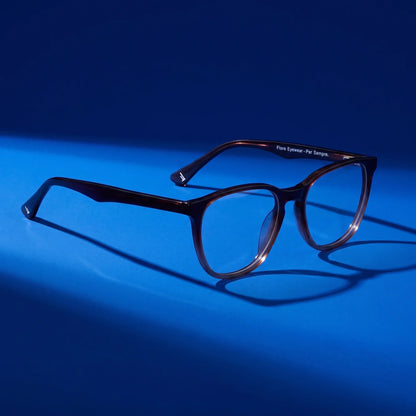 Fiore 7046 round acetate reading glasses, gradient brown frame · ReFramed, photo 44 of 79