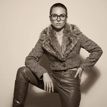 Fiore 7046 round acetate reading glasses, gradient brown frame · ReFramed, photo 59 of 79