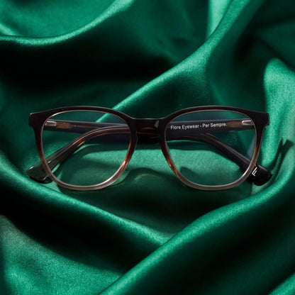 Fiore 7046 round acetate reading glasses, gradient brown frame · ReFramed, photo 49 of 79