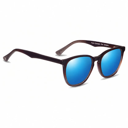 Fiore 7046 round sunglasses, brown bio-acetate frame · ReFramed, photo 26 of 36 | Polarized UV400