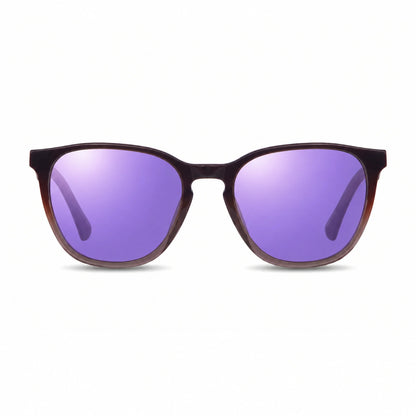 Fiore 7046 round sunglasses, brown bio-acetate frame · ReFramed, photo 34 of 36 | Polarized UV400