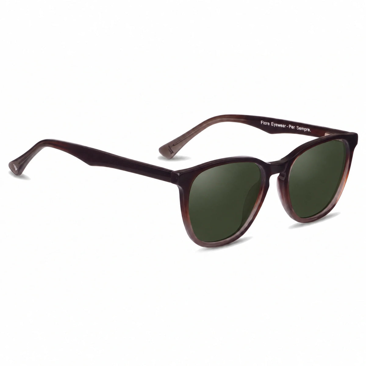 Fiore 7046 round sunglasses, brown bio-acetate frame · ReFramed, photo 8 of 36 | Polarized UV400