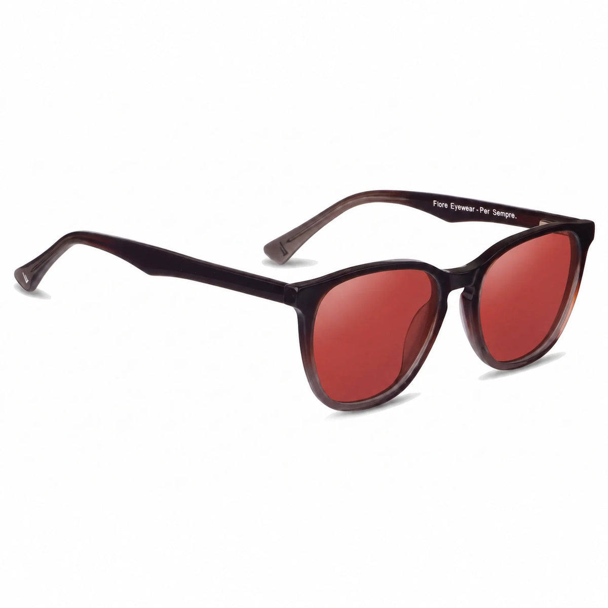 Fiore 7046 round sunglasses, brown bio-acetate frame · ReFramed, photo 17 of 36 | Polarized UV400