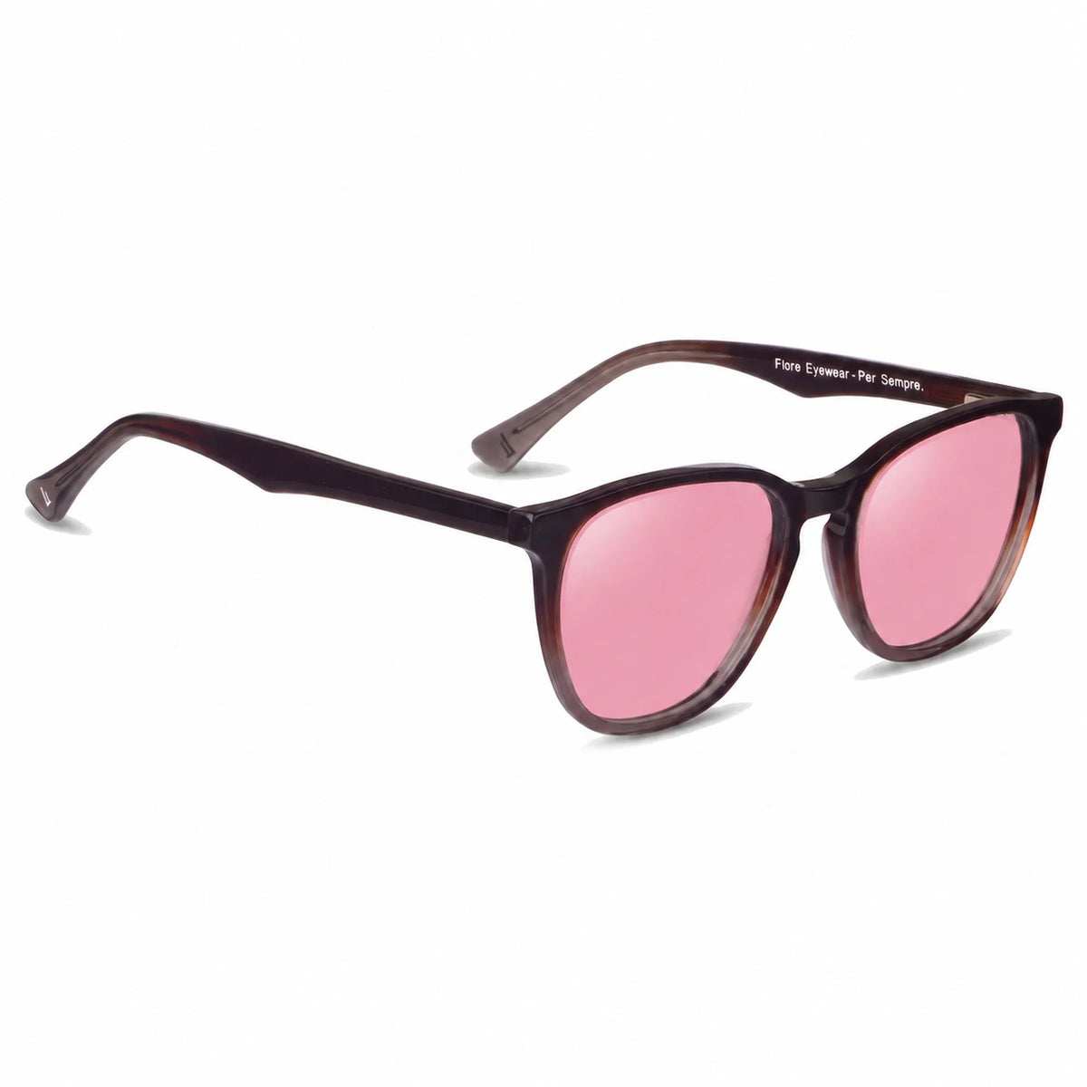 Fiore 7046 round sunglasses, brown bio-acetate frame · ReFramed, photo 14 of 36 | Polarized UV400