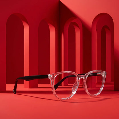 Fiore 7046 round acetate reading glasses, transparent frame · ReFramed, photo 68 of 79