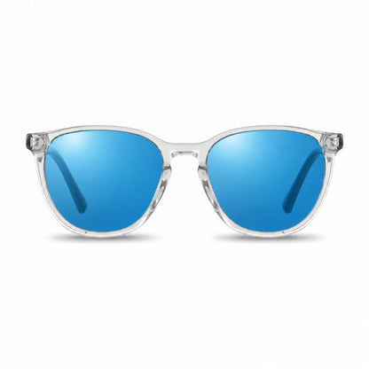 Fiore 7046 round sunglasses, clear bio-acetate frame · ReFramed, photo 25 of 36 | Polarized UV400