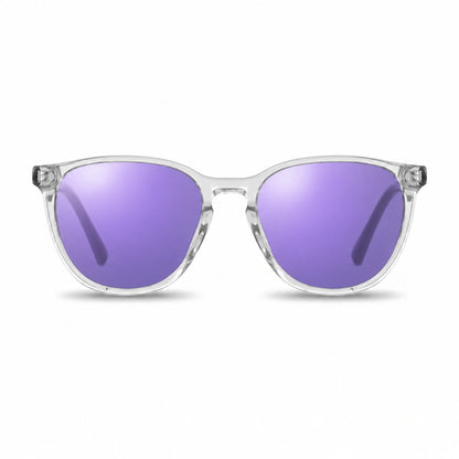 Fiore 7046 round sunglasses, clear bio-acetate frame · ReFramed, photo 34 of 36 | Polarized UV400