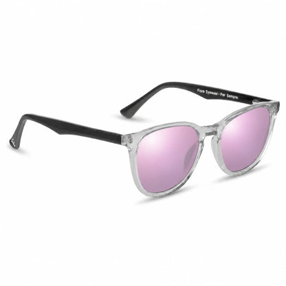 Fiore 7046 round sunglasses, clear bio-acetate frame · ReFramed, photo 32 of 36 | Polarized UV400