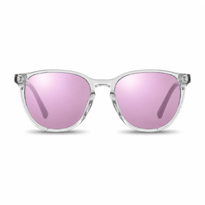 Fiore 7046 round sunglasses, clear bio-acetate frame · ReFramed, photo 31 of 36 | Polarized UV400