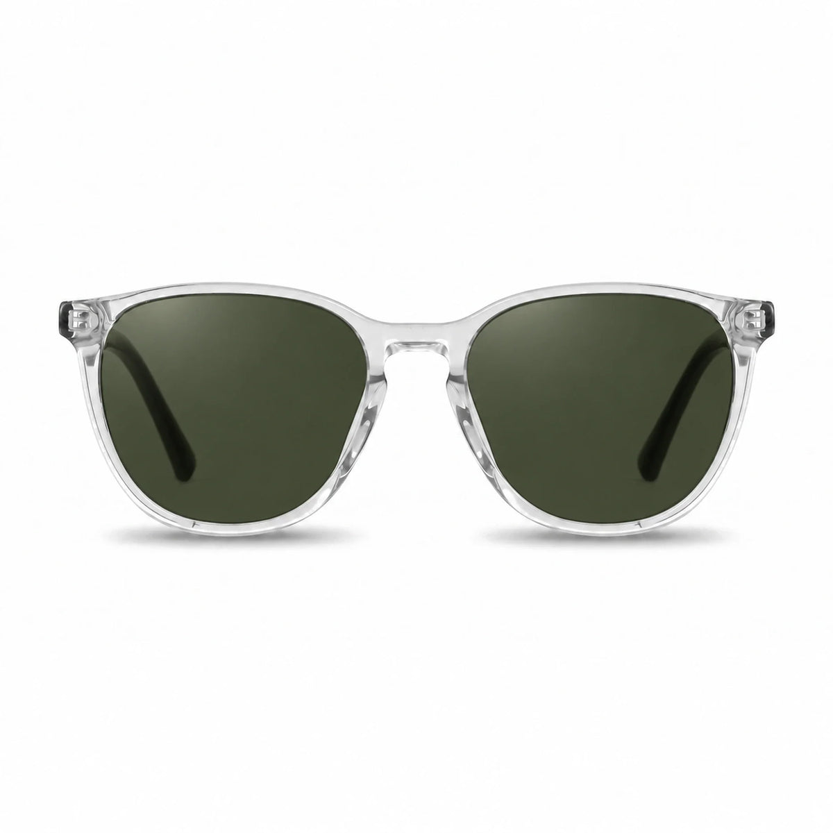 Fiore 7046 round sunglasses, clear bio-acetate frame · ReFramed, photo 7 of 36 | Polarized UV400