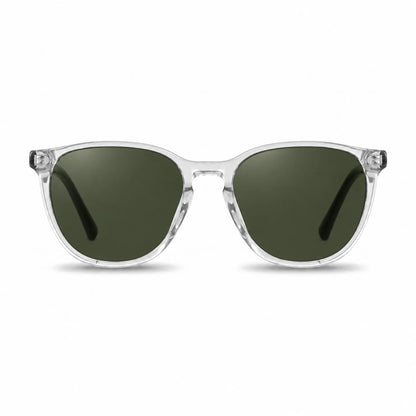 Fiore 7046 round sunglasses, clear bio-acetate frame · ReFramed, photo 7 of 36 | Polarized UV400