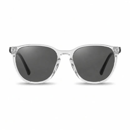 Fiore 7046 round sunglasses, clear bio-acetate frame · ReFramed, photo 1 of 36 | Polarized UV400