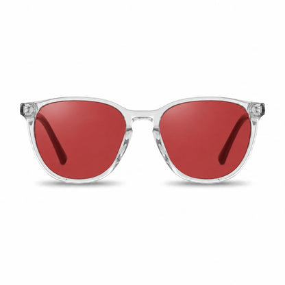 Fiore 7046 round sunglasses, clear bio-acetate frame · ReFramed, photo 16 of 36 | Polarized UV400