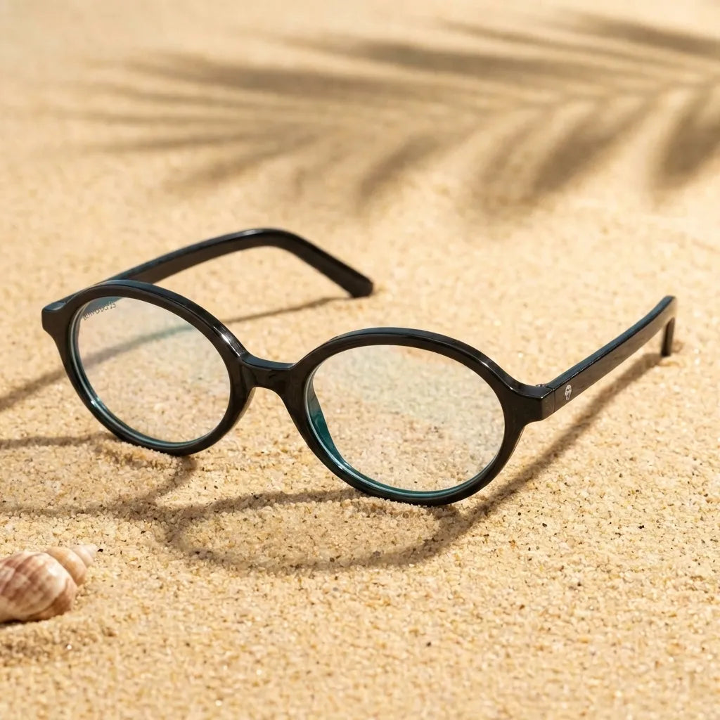 Guapi oval bio-acetate reading glasses, black frame · ReFramed, photo 4 of 33