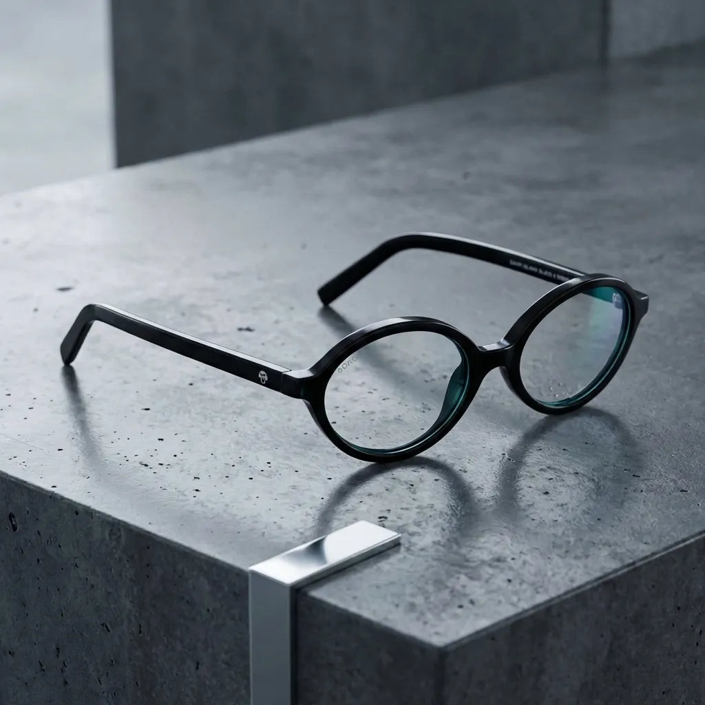 Guapi oval bio-acetate reading glasses, black frame · ReFramed, photo 5 of 33
