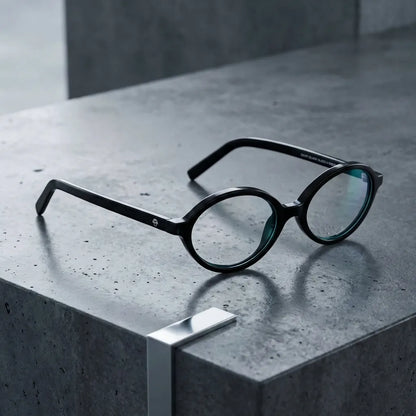 Guapi oval bio-acetate reading glasses, black frame · ReFramed, photo 5 of 33