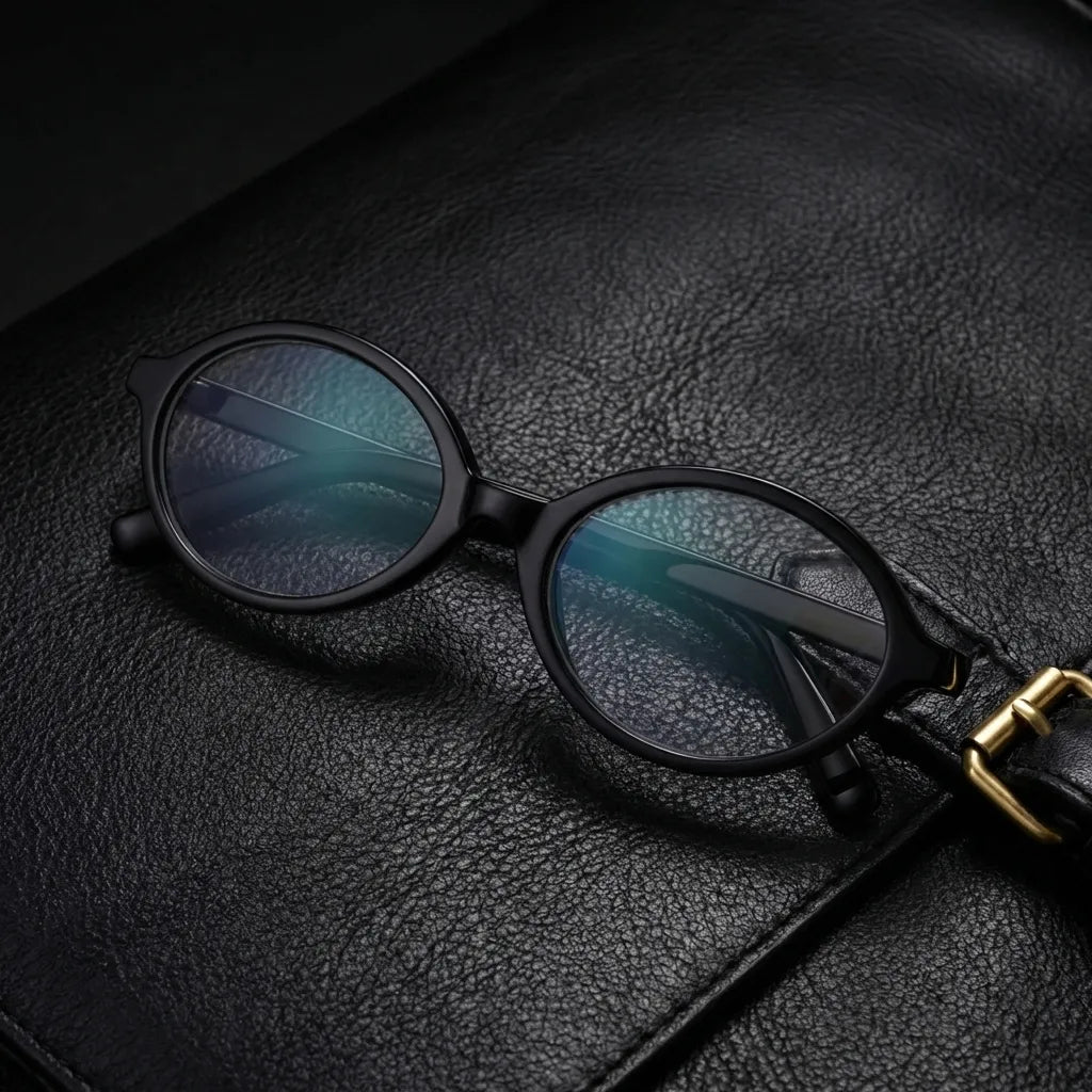 Guapi oval bio-acetate reading glasses, black frame · ReFramed, photo 6 of 33