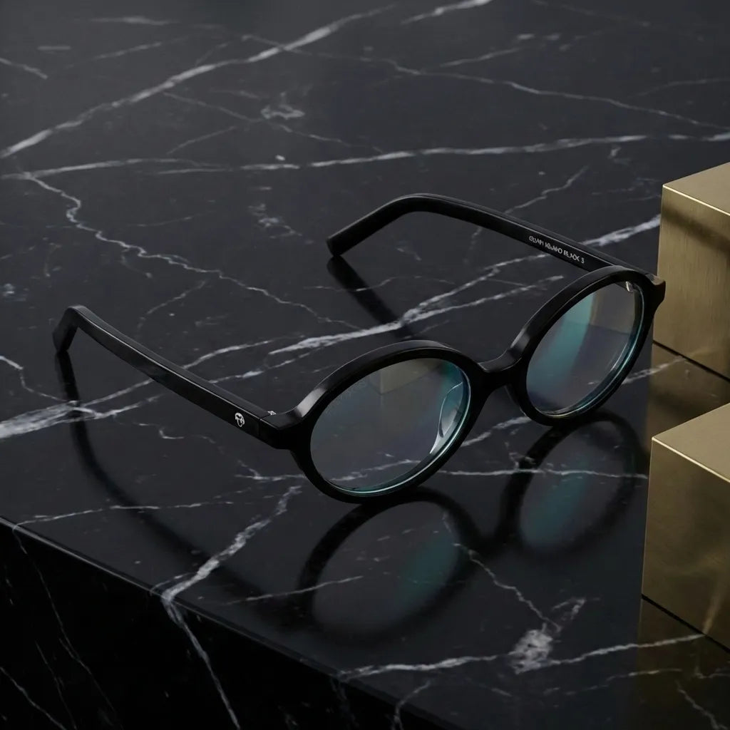 Guapi oval bio-acetate reading glasses, black frame · ReFramed, photo 7 of 33