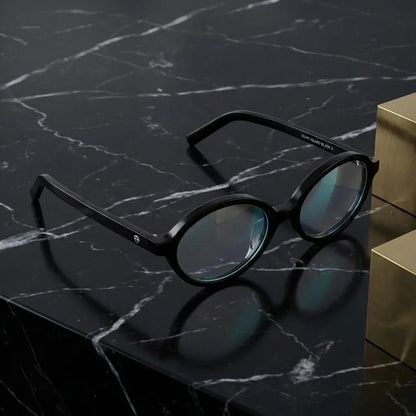 Guapi oval bio-acetate reading glasses, black frame · ReFramed, photo 7 of 33
