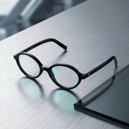Guapi oval bio-acetate reading glasses, black frame · ReFramed, photo 8 of 33