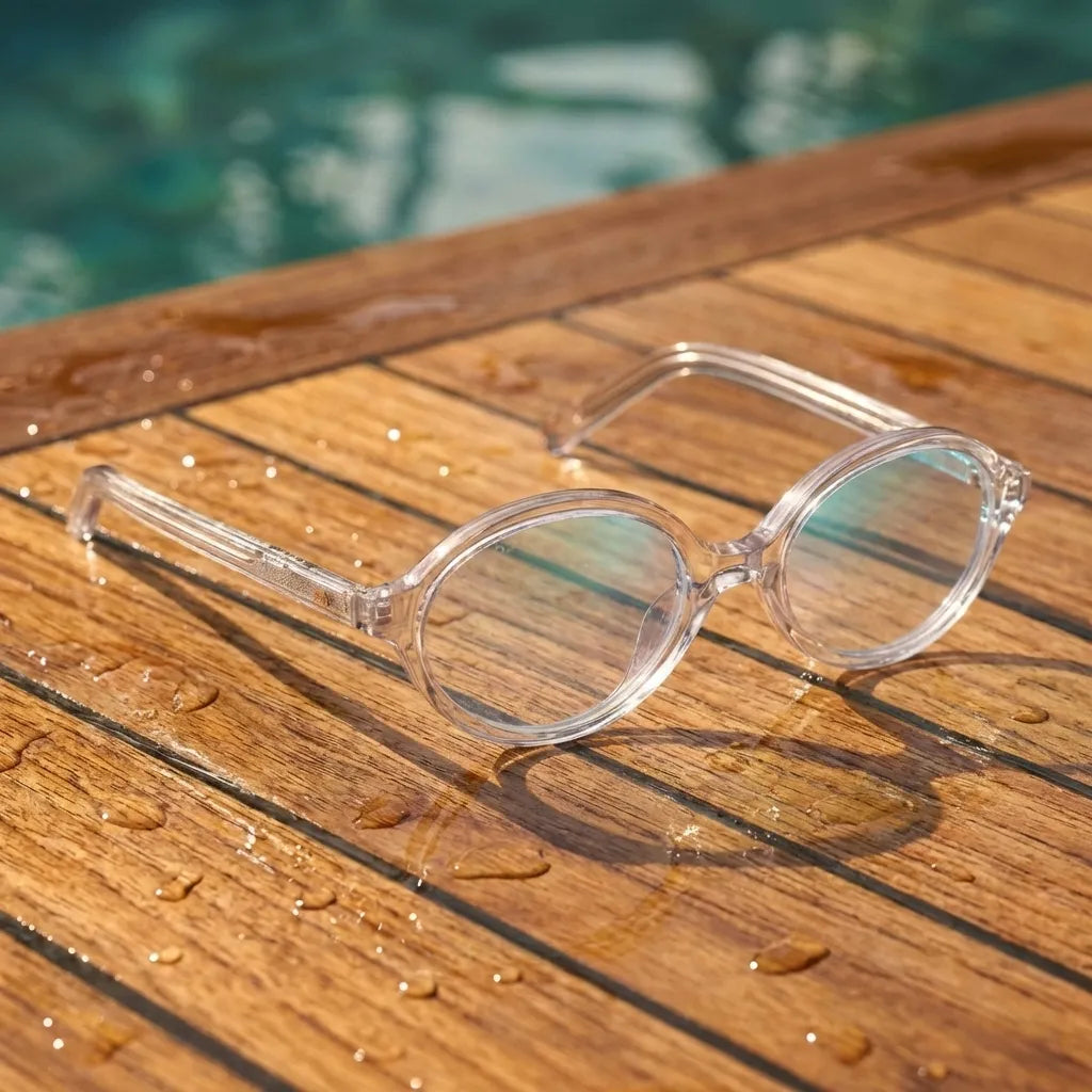 Guapi oval bio-acetate reading glasses, clear frame · ReFramed, photo 26 of 33