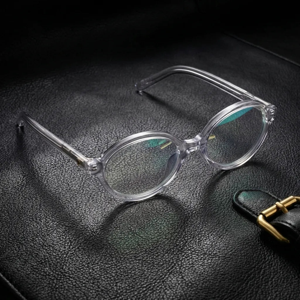 Guapi oval bio-acetate reading glasses, clear frame · ReFramed, photo 27 of 33
