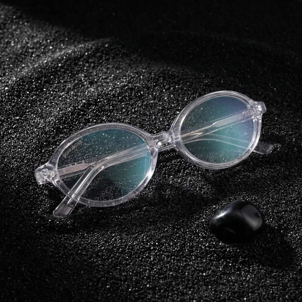 Guapi oval bio-acetate reading glasses, clear frame · ReFramed, photo 29 of 33