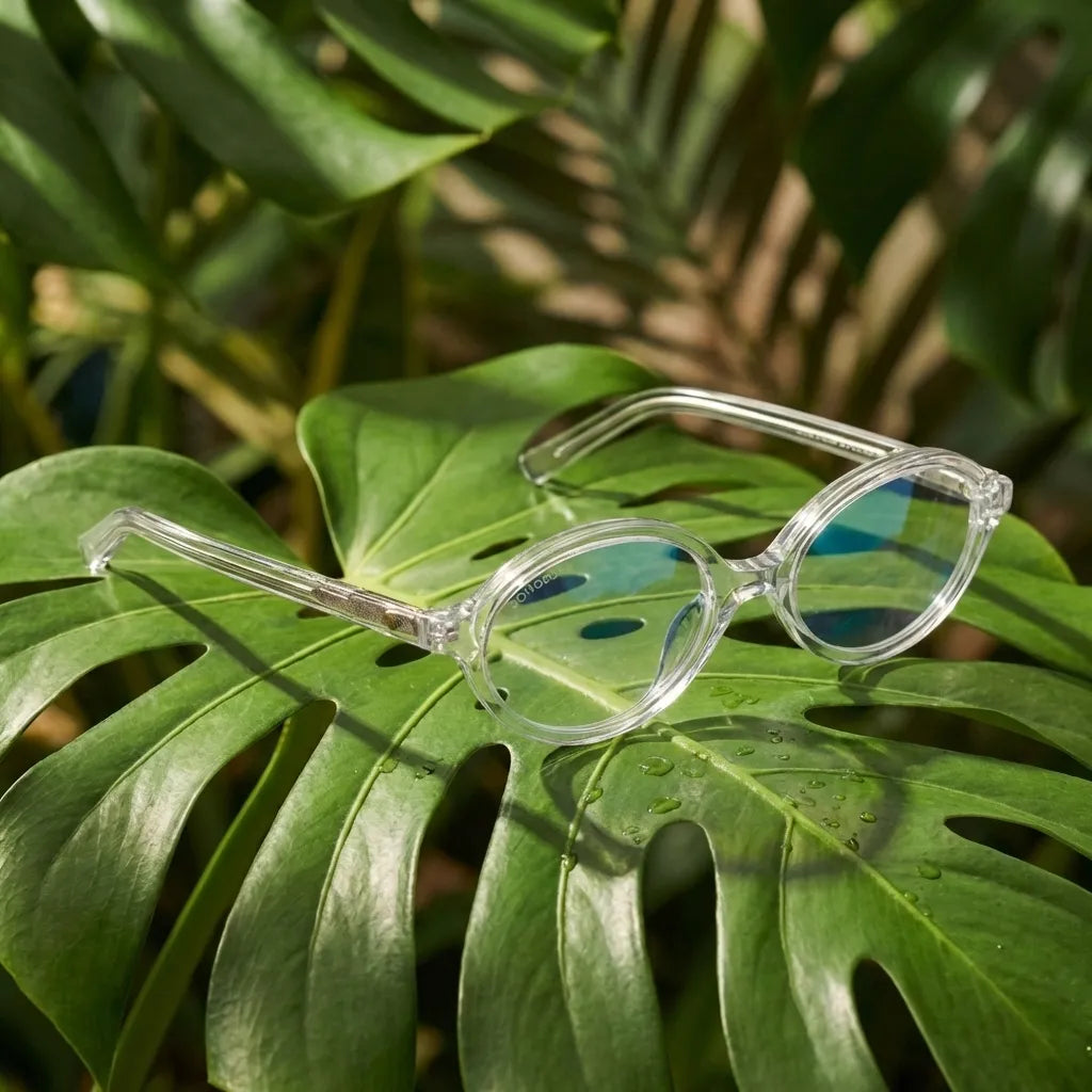 Guapi oval bio-acetate reading glasses, clear frame · ReFramed, photo 33 of 33