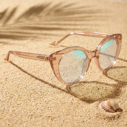 Hannover cat-eye bio-acetate reading glasses, champagne frame · ReFramed, photo 3 of 23