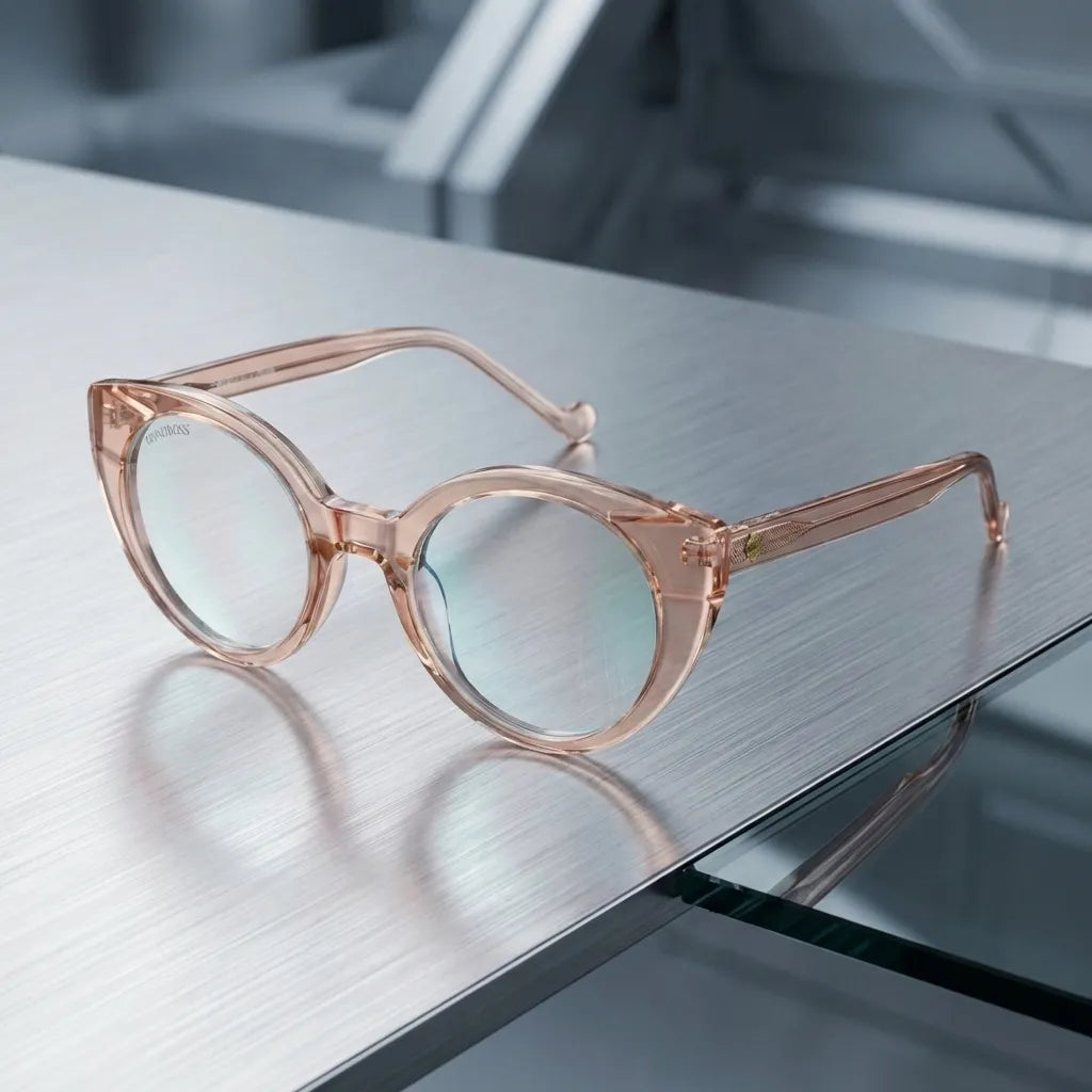 Hannover cat-eye bio-acetate reading glasses, champagne frame · ReFramed, photo 20 of 23