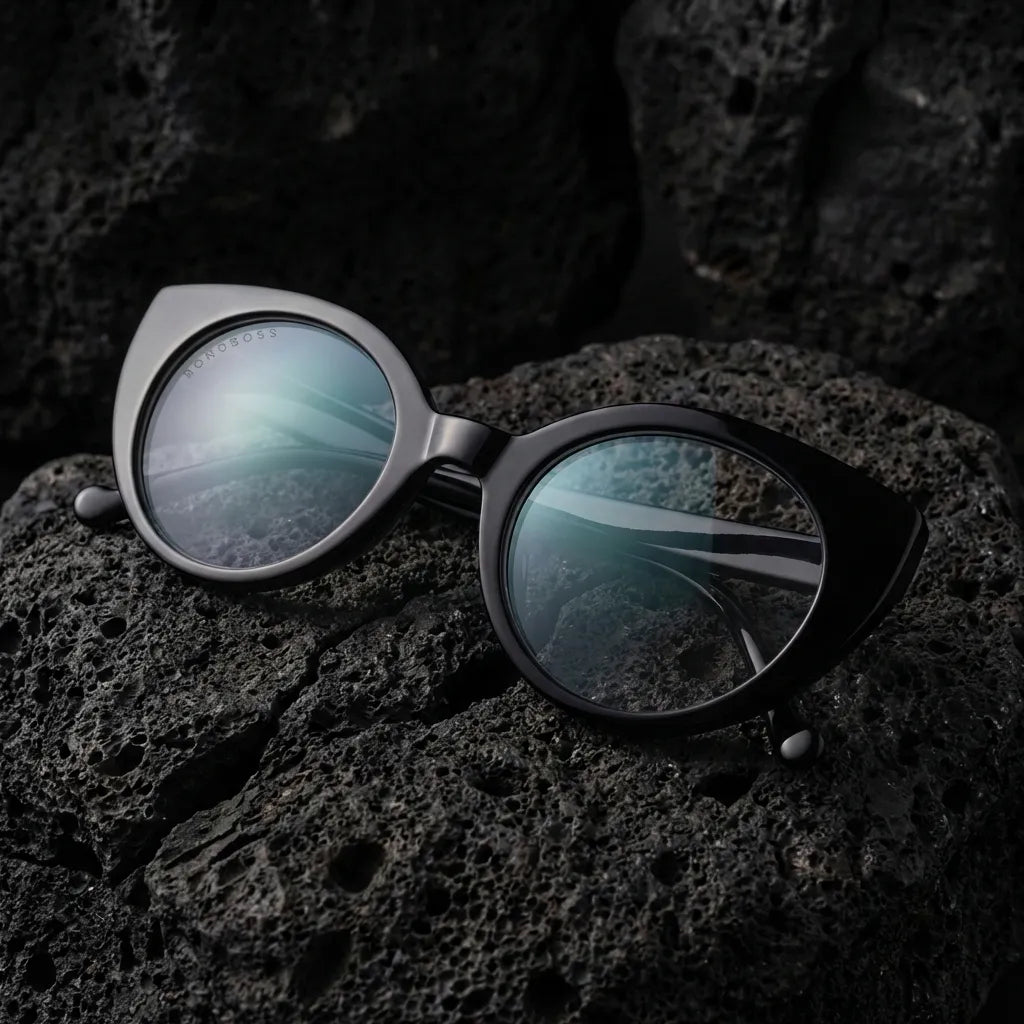 Hannover cat-eye bio-acetate reading glasses, black frame · ReFramed, photo 1 of 23
