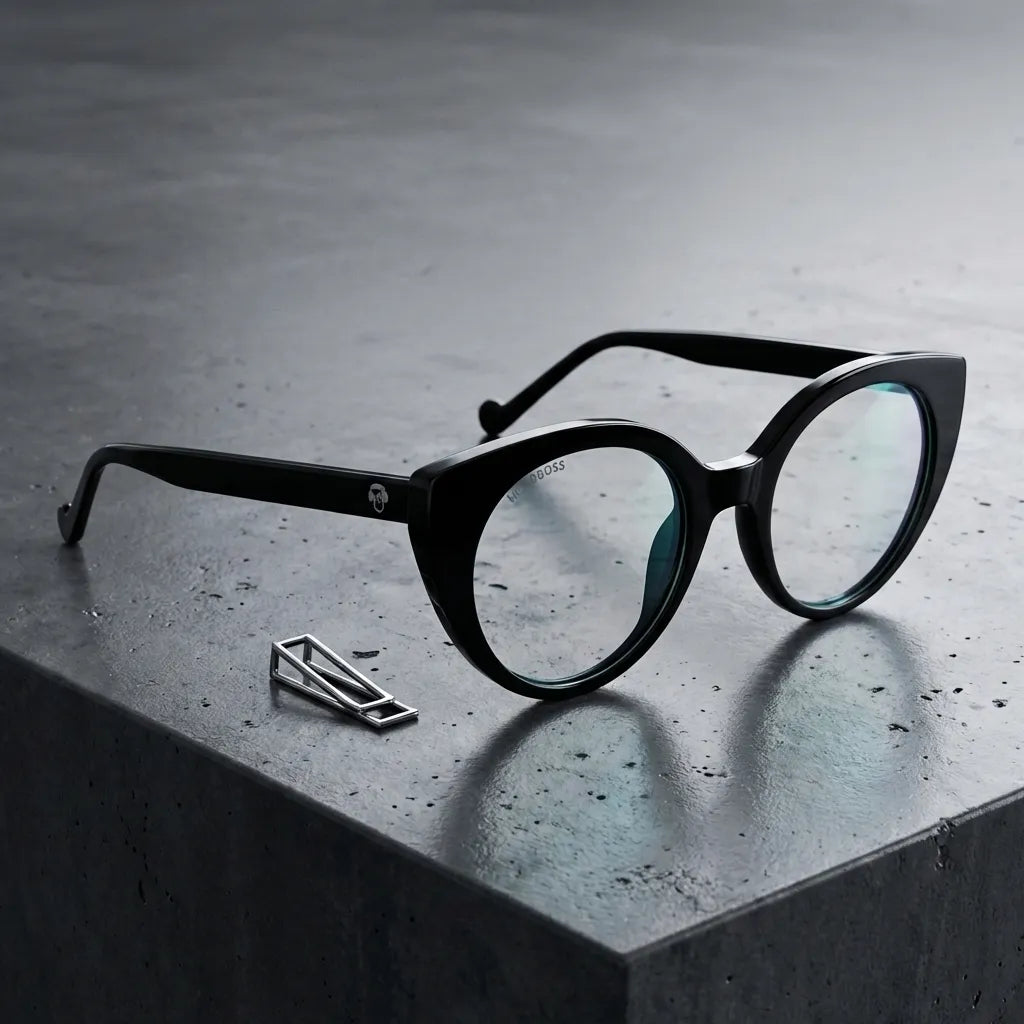 Hannover cat-eye bio-acetate reading glasses, black frame · ReFramed, photo 4 of 23