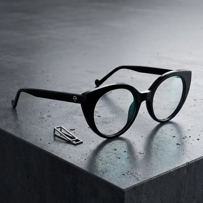 Hannover cat-eye bio-acetate reading glasses, black frame · ReFramed, photo 4 of 23
