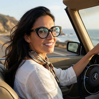 Hannover cat-eye bio-acetate reading glasses, black frame · ReFramed, photo 6 of 23