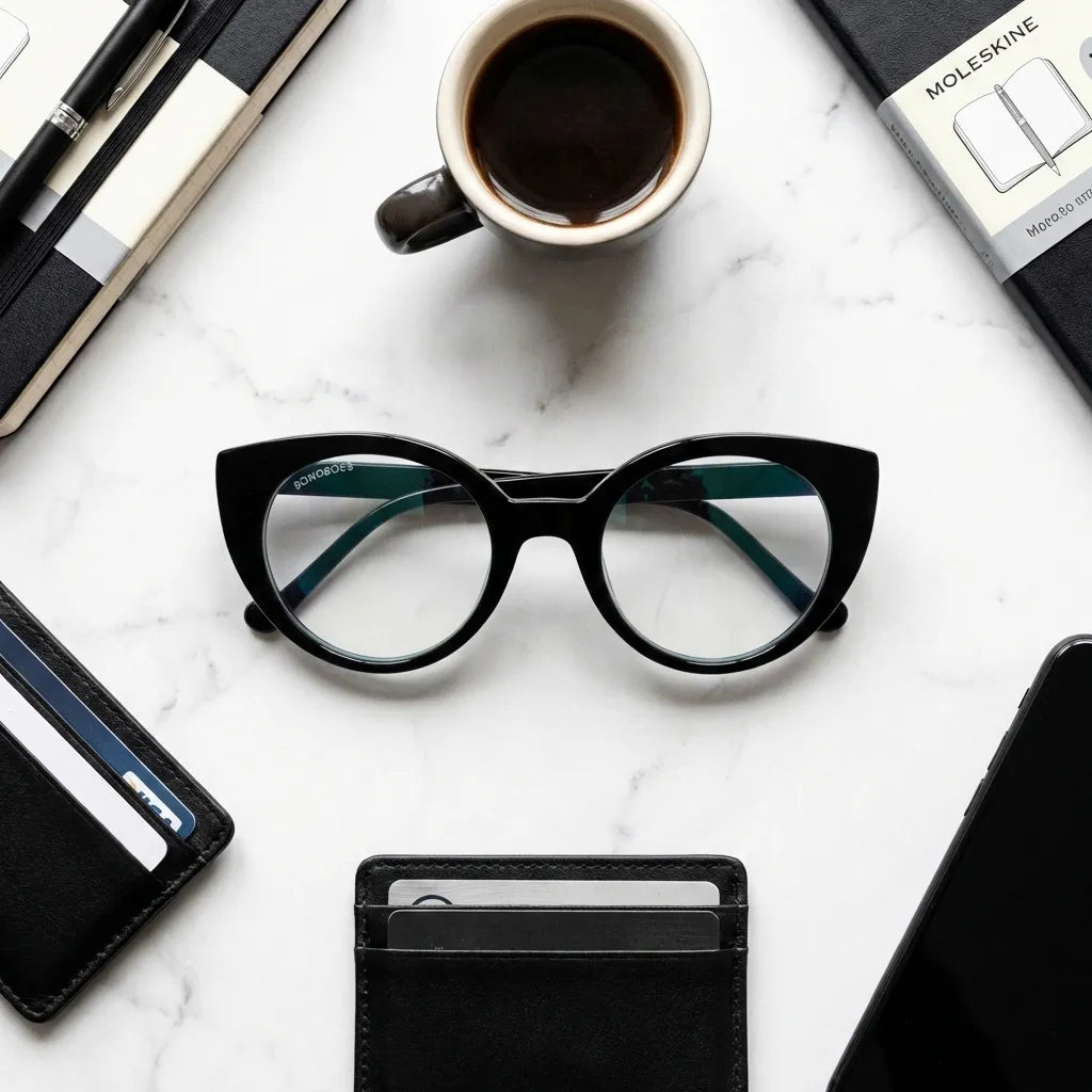 Hannover cat-eye bio-acetate reading glasses, black frame · ReFramed, photo 12 of 23