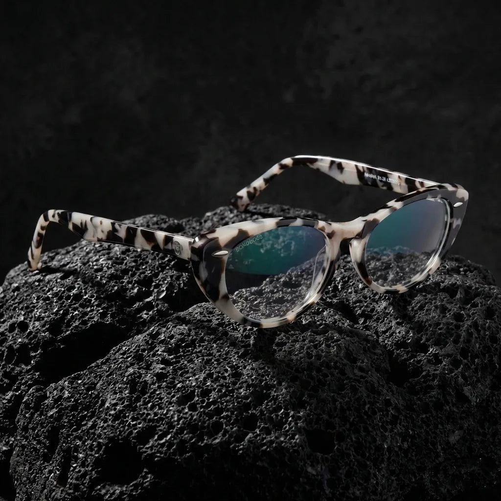 Havana cat-eye bio-acetate reading glasses, marble frame · ReFramed, photo 2 of 32