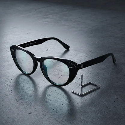 Havana cat-eye bio-acetate reading glasses, black frame · ReFramed, photo 4 of 32