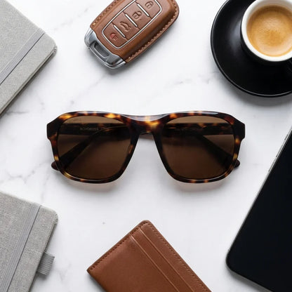 Tom oval sunglasses with polarized lenses, bio-acetate frame · ReFramed, photo 28 of 30