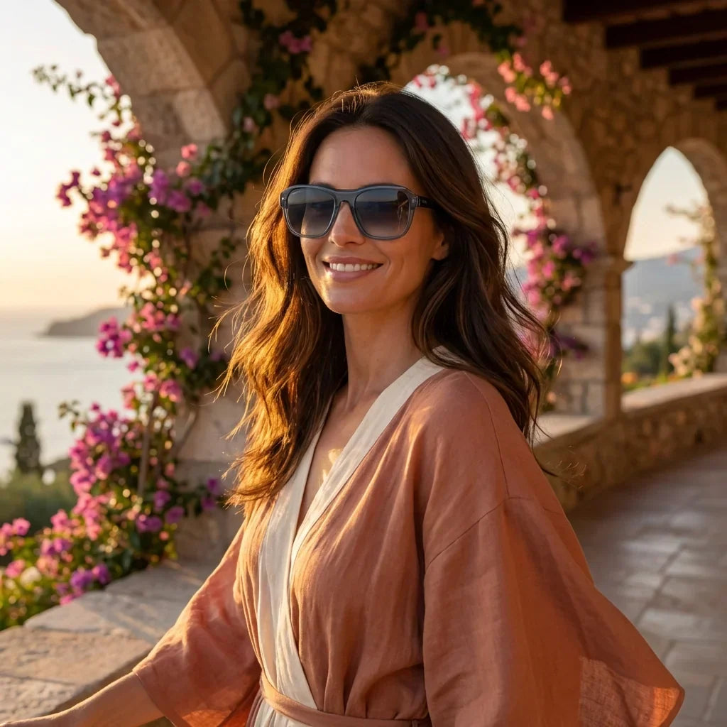 Tom Oval Polarized Sunglasses in Bio-Acetate