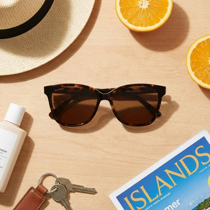 Tiare cat eye sunglasses with polarized lenses, bio-acetate frame · ReFramed, photo 21 of 30