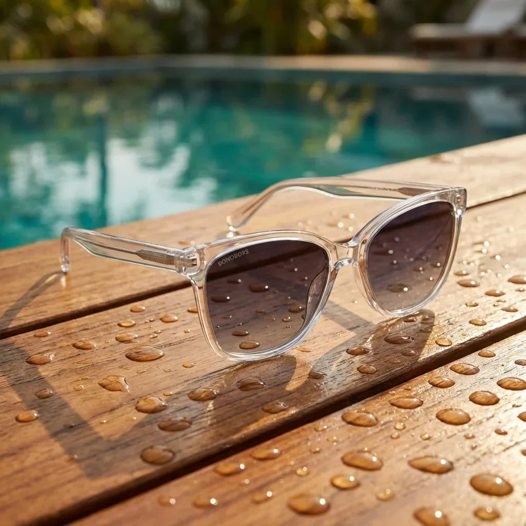 Tiare cat eye sunglasses with polarized lenses, bio-acetate frame · ReFramed, photo 26 of 30