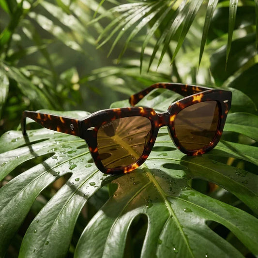 Selkie Vintage cat eye polarized sunglasses in bio-acetate, Tortoise color · photo 1 of 30