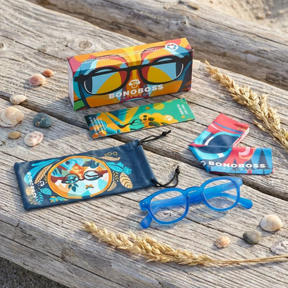 Hawaii Matte Blue recycled plastic reading glasses, matte light blue frame · ReFramed, photo 4 of 11