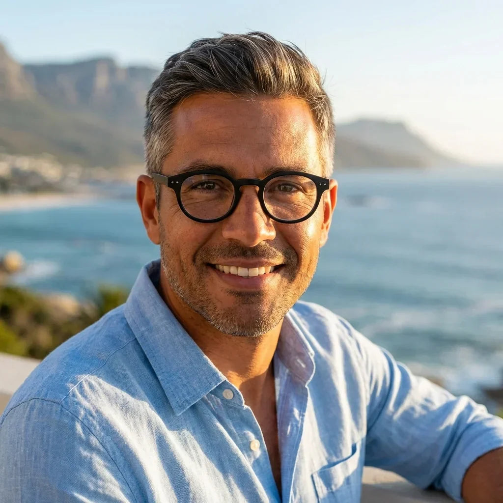 Hawaii Black recycled plastic reading glasses, matte black frame · ReFramed, photo 2 of 7
