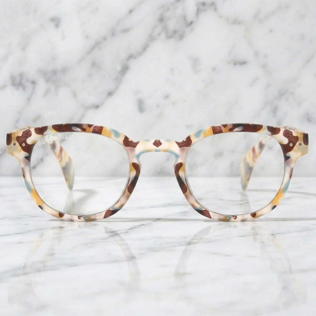 Hawaii Blue recycled plastic reading glasses, blue frame · ReFramed, photo 9 of 10