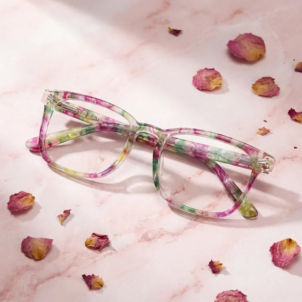 Oncol Pink recycled plastic reading glasses, pink frame · ReFramed, photo 3 of 6