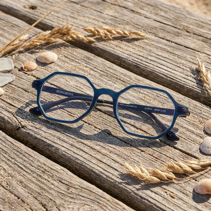 Puerto Octay Blue recycled plastic reading glasses, blue frame · ReFramed, photo 8 of 9