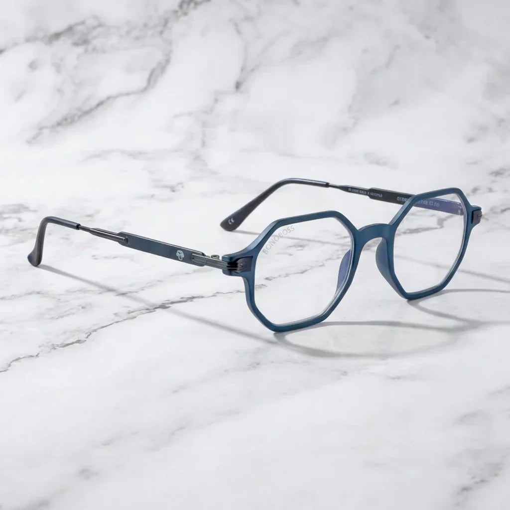Puerto Octay Blue recycled plastic reading glasses, blue frame · ReFramed, photo 5 of 9