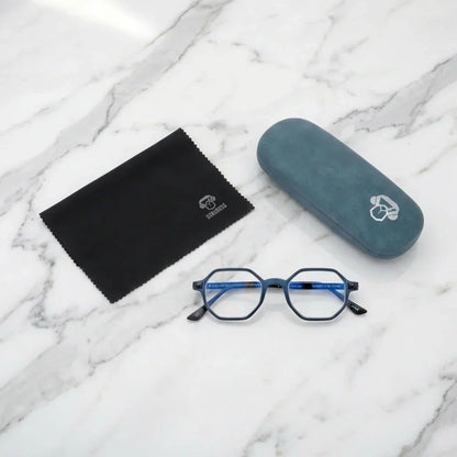 Puerto Octay Blue recycled plastic reading glasses, blue frame · ReFramed, photo 4 of 9